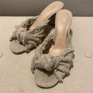 Zara Chunky Heel Slide on Sandal